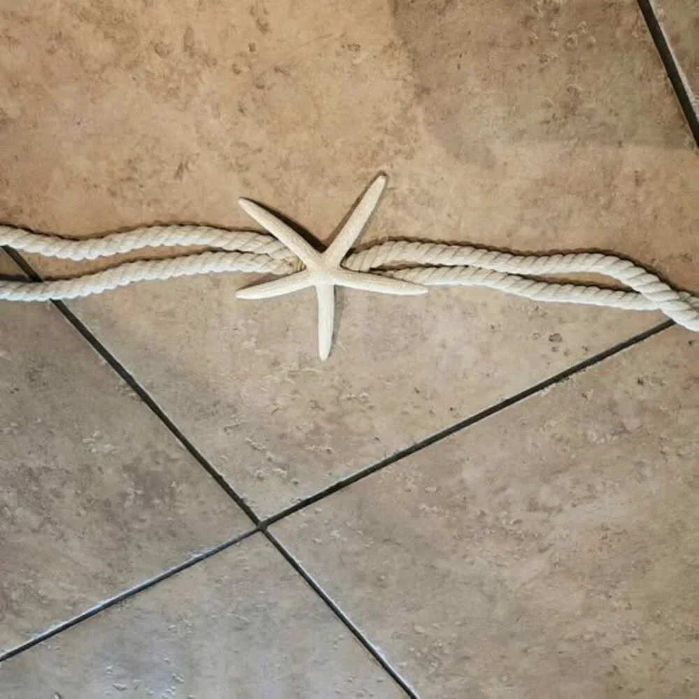 Nautical Starfish Rope Single Curtain Tieback